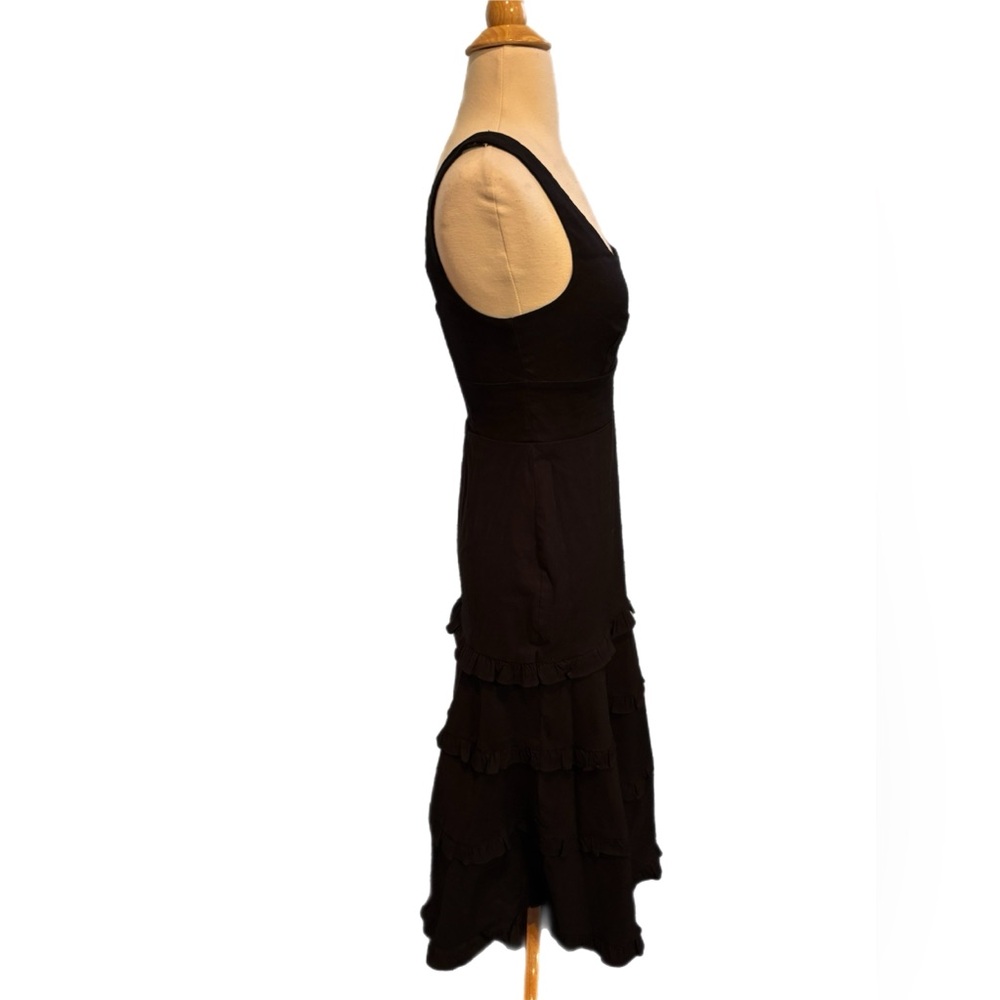 Anthropologie Black Tiered Maxi‎ Dress - Picture 4 of 8